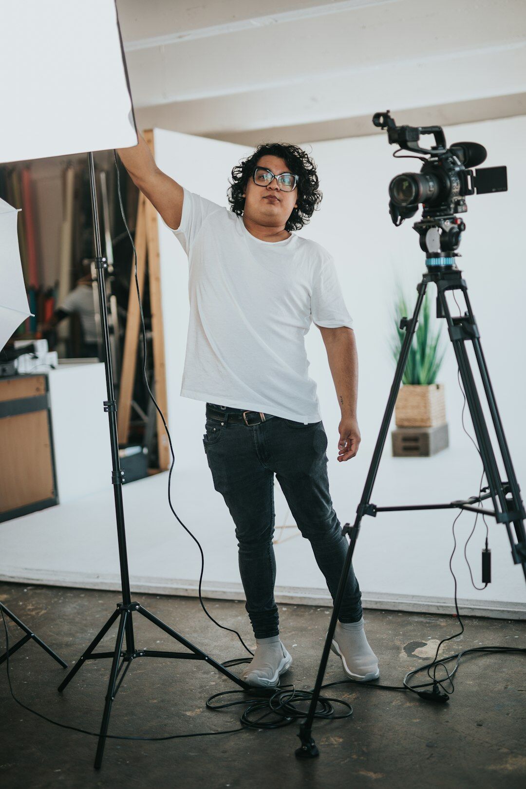young director planning shoot