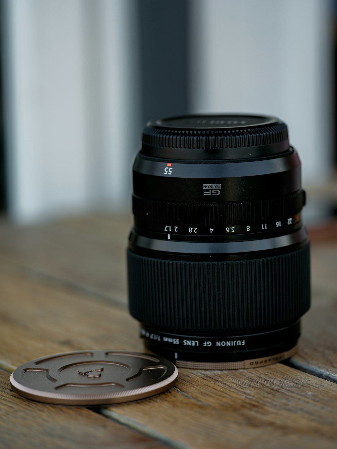 Professional cinema camera and lenses arranged on a table