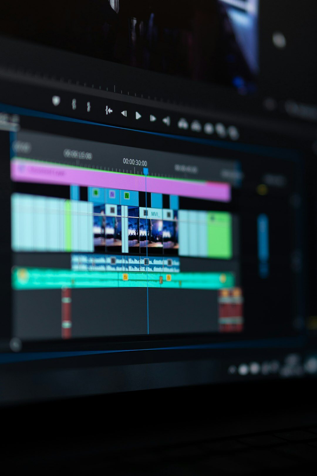 film editing software interface